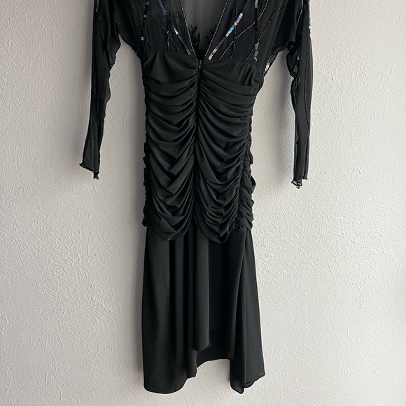 Vintage Casadei silk beaded dress - Picture 8 of 11